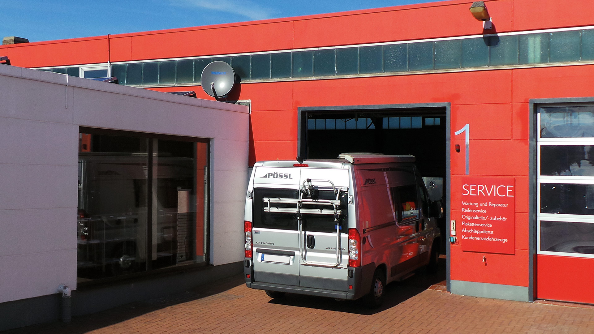 Wir können auch groß - Wohnmobile und Transporter bis 3,2 m Höhe